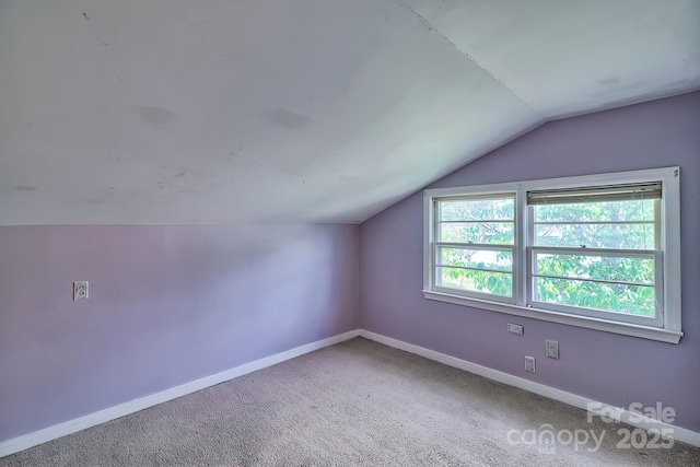 315 E Marion St, Kershaw, SC 29067 - additional living space featuring vaulted ceiling and carpet