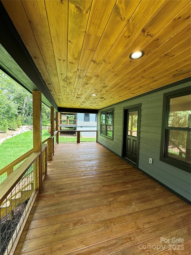 2031 S Oconeechee Ave, Black Mountain, NC 28711 - view of deck