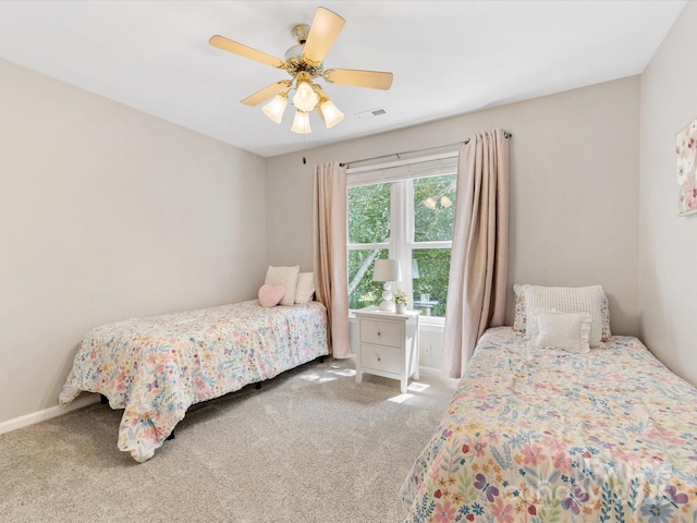 10527 Breamore Dr, Charlotte, NC 28270 - bedroom featuring carpet and a ceiling fan