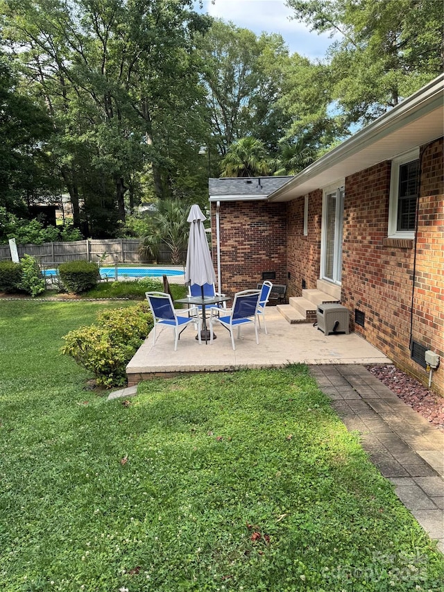 804 Lee St, Kings Mountain, NC 28086 - view of yard with a patio area and entry steps