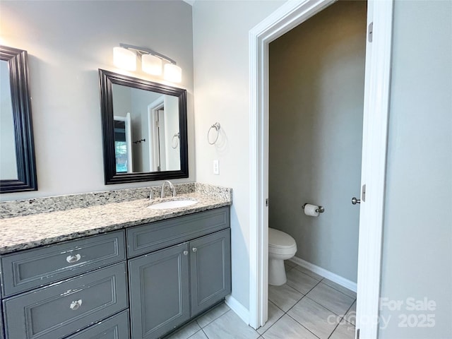 2834 Ritz Ln, Matthews, NC 28105 - bathroom with vanity and tile patterned floors