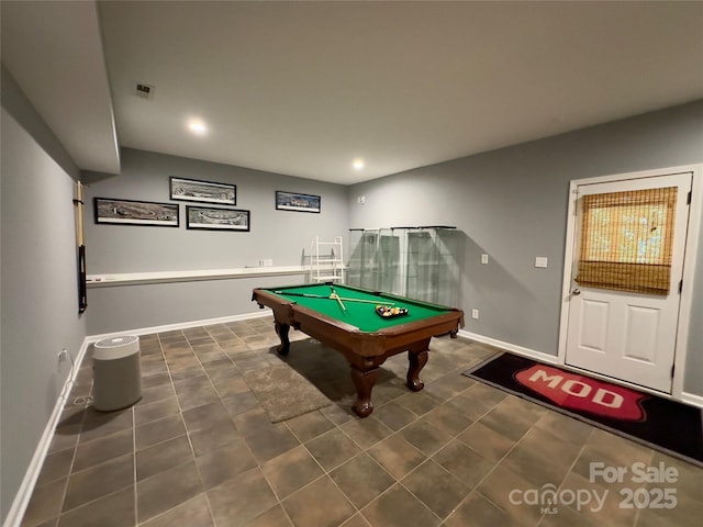3236 Wicklow Ln, Clover, SC 29710 - rec room with billiards and recessed lighting