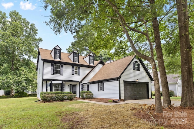 6907 Spandril Ln, Charlotte, NC 28215 - view of front facade with a garage, a front lawn, and concrete driveway