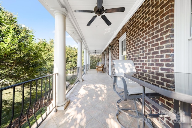 200 Galey Rdg, Cramerton, NC 28032 - porch with a ceiling fan