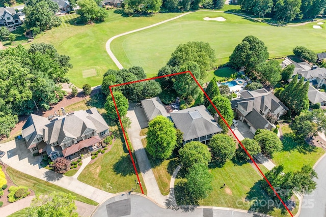 200 Galey Rdg, Cramerton, NC 28032 - aerial view of residential area with property boundaries highlighted and a golf club