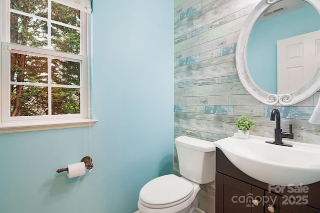 181 Farington Cir, Fletcher, NC 28732 - bathroom with wooden walls and vanity