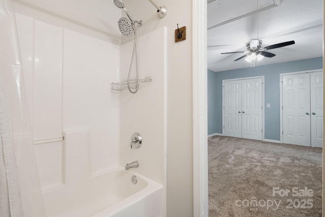 181 Farington Cir, Fletcher, NC 28732 - full bathroom with shower / bathtub combination and ceiling fan