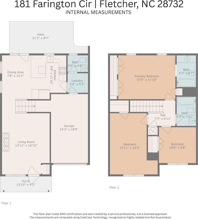 181 Farington Cir, Fletcher, NC 28732 - view of floor plan / room layout