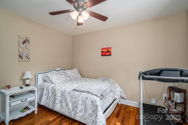 515 E Carpenter St, Maiden, NC 28650 - bedroom featuring wood finished floors and a ceiling fan