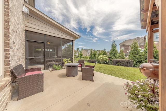 5266 Meadowcroft Way, Fort Mill, SC 29708 - view of patio with a sunroom