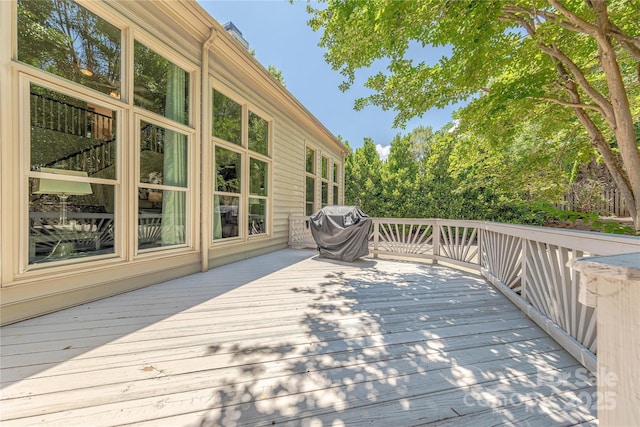 2836 Providence Spring Ln, Charlotte, NC 28270 - wooden deck featuring grilling area