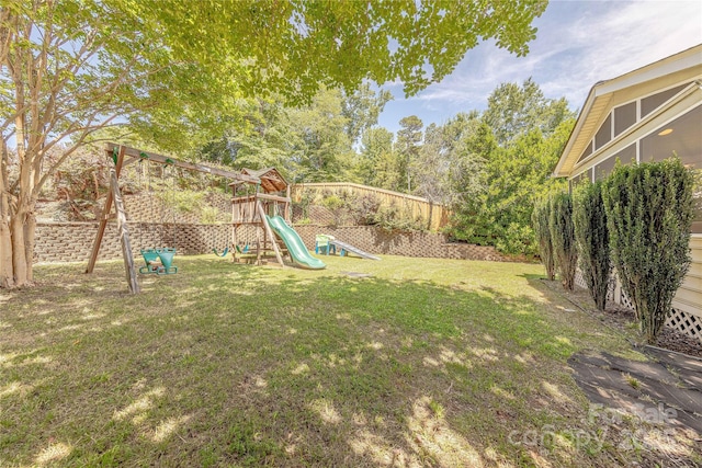 2836 Providence Spring Ln, Charlotte, NC 28270 - view of yard with a playground