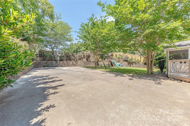 2836 Providence Spring Ln, Charlotte, NC 28270 - view of patio featuring a playground