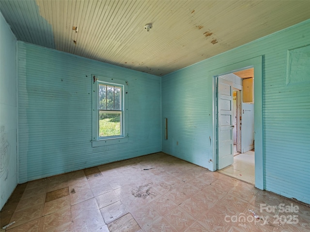 55 Shook St, Clyde, NC 28721 - spare room featuring wood ceiling