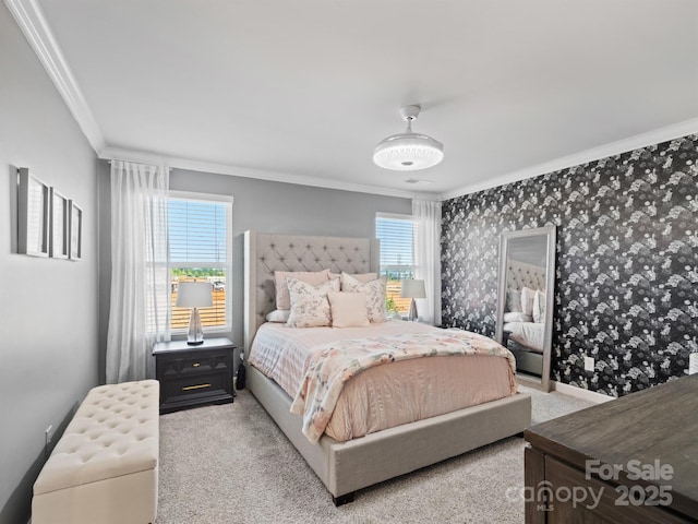 4170 County Down Ave, Kannapolis, NC 28081 - carpeted bedroom featuring ornamental molding
