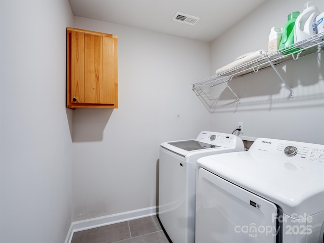 4170 County Down Ave, Kannapolis, NC 28081 - laundry area featuring separate washer and dryer and dark tile patterned floors