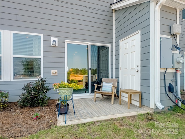 4170 County Down Ave, Kannapolis, NC 28081 - entrance to property featuring a wooden deck