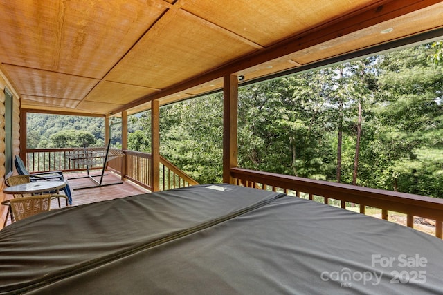 55 Kirkland Mountain Ln, Bryson City, NC 28713 - deck featuring view of wooded area