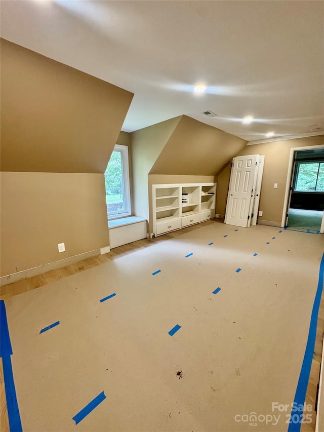 1802 Walden Pond Ln, Waxhaw, NC 28173 - additional living space with vaulted ceiling and baseboards