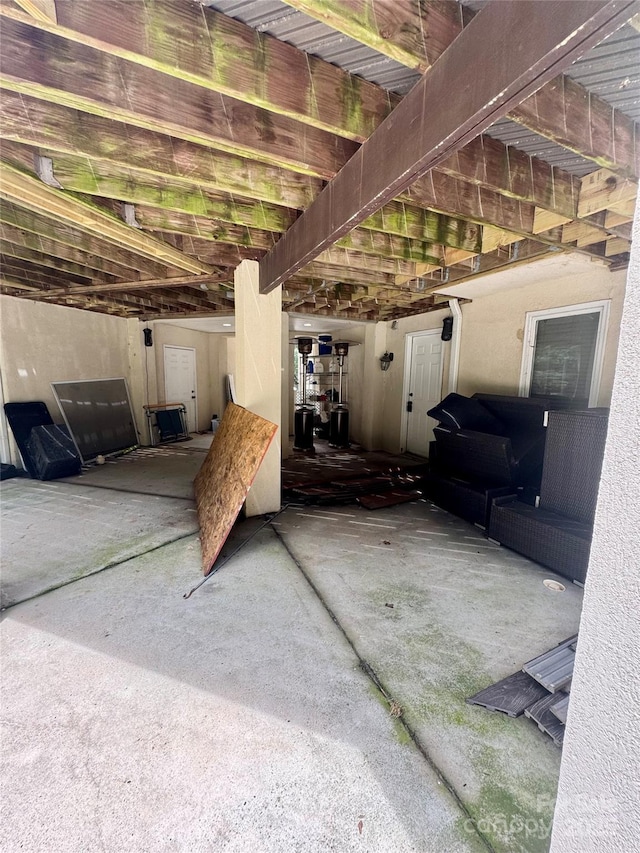 1802 Walden Pond Ln, Waxhaw, NC 28173 - living room featuring unfinished concrete flooring