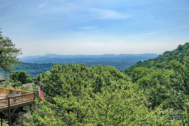 153 Country Ridge Rd, Laurel Park, NC 28739 - view of mountain backdrop featuring a forest