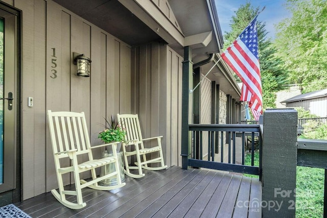 153 Country Ridge Rd, Laurel Park, NC 28739 - view of wooden deck