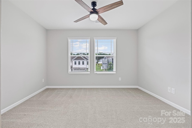 15626 Little Bluestem St, Charlotte, NC 28278 - carpeted empty room with ceiling fan and baseboards