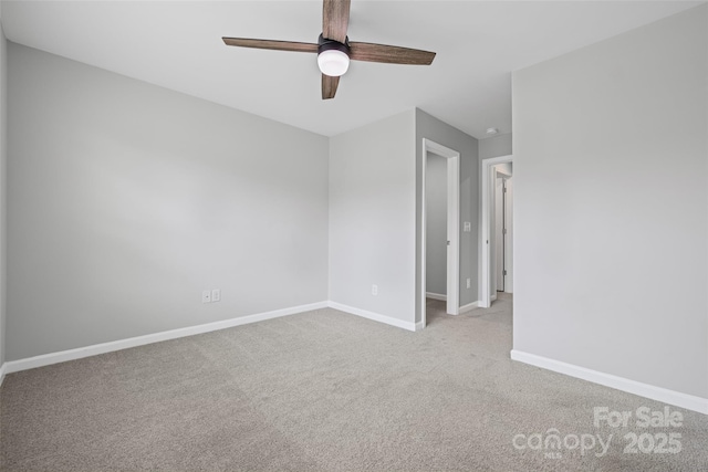15626 Little Bluestem St, Charlotte, NC 28278 - carpeted empty room with ceiling fan and baseboards