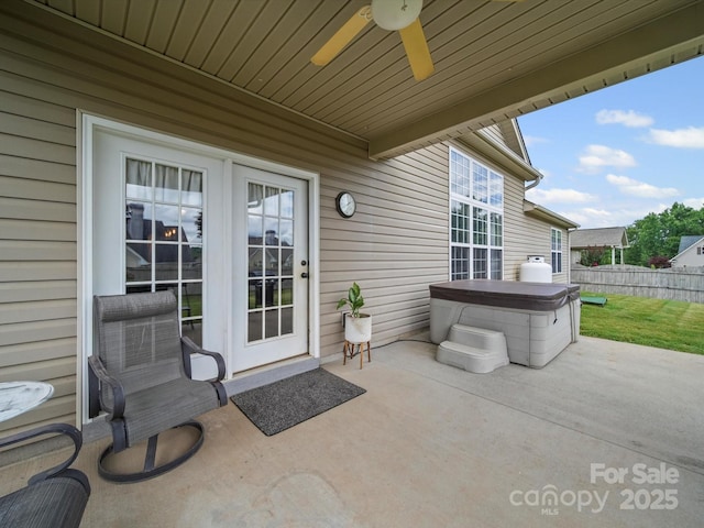 109 Dewfield Ln, Boiling Springs, SC 29316 - view of patio / terrace with ceiling fan