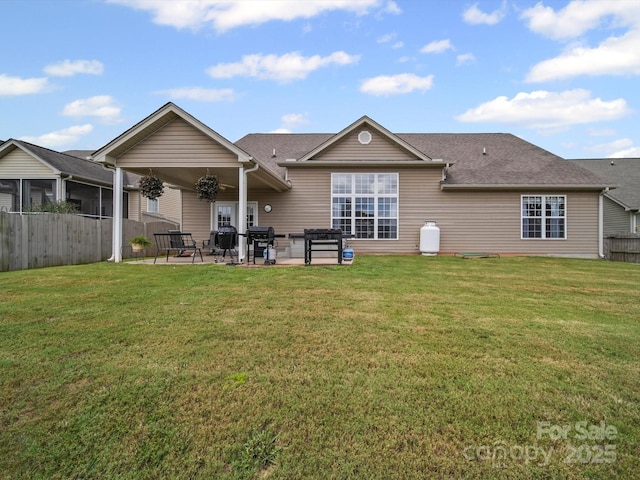 109 Dewfield Ln, Boiling Springs, SC 29316 - rear view of property with a patio and a shingled roof