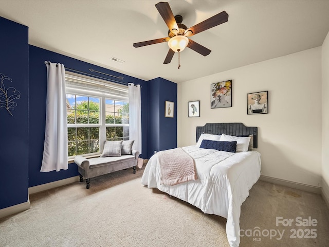 109 Dewfield Ln, Boiling Springs, SC 29316 - bedroom featuring carpet and a ceiling fan