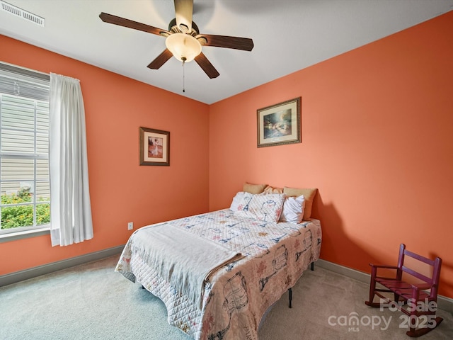 109 Dewfield Ln, Boiling Springs, SC 29316 - carpeted bedroom with baseboards and a ceiling fan