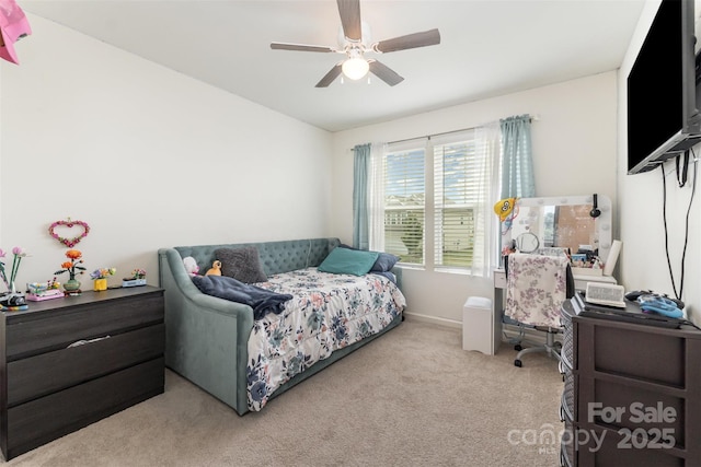 1111 Freeman View Dr, Albemarle, NC 28001 - bedroom with carpet floors and ceiling fan