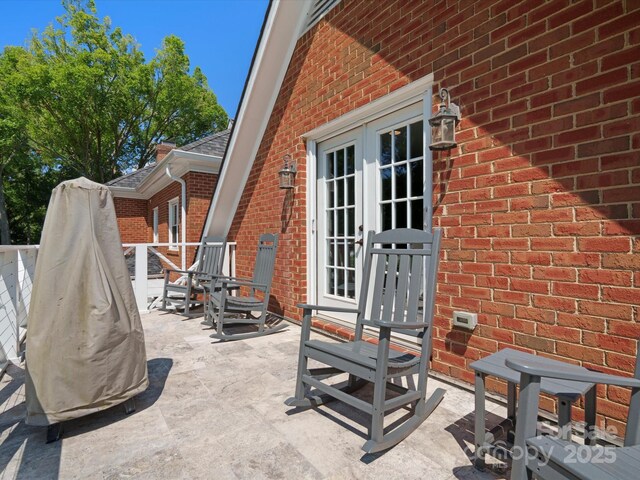 11624 Glenn Abbey Way, Charlotte, NC 28277 - view of patio / terrace with french doors