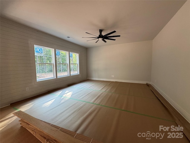 617 Autumnlight Dr, Salisbury, NC 28147 - empty room featuring ceiling fan and baseboards