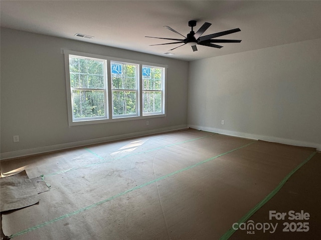 617 Autumnlight Dr, Salisbury, NC 28147 - empty room with baseboards and a ceiling fan