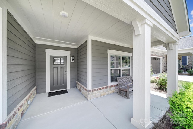 2019 Trailwood Dr, Matthews, NC 28104 - property entrance featuring a porch