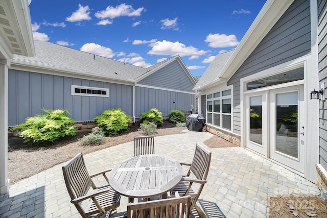 2019 Trailwood Dr, Matthews, NC 28104 - view of patio with outdoor dining area and area for grilling
