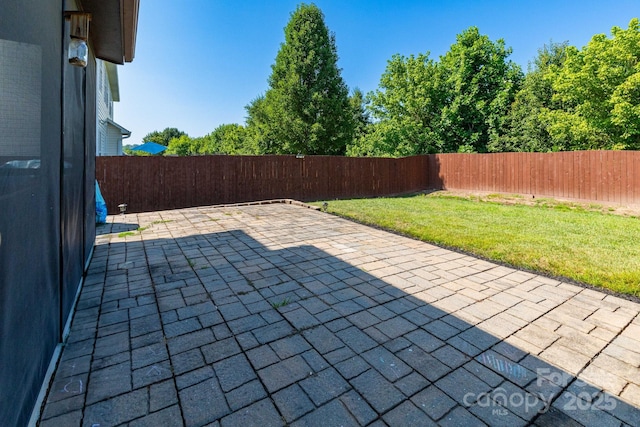 172 Roanoke Rd, Fletcher, NC 28732 - fenced backyard featuring a patio area