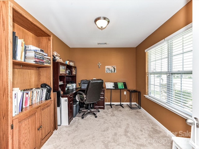 1374 Kent Downs Ave SW, Concord, NC 28027 - office area featuring light colored carpet and baseboards