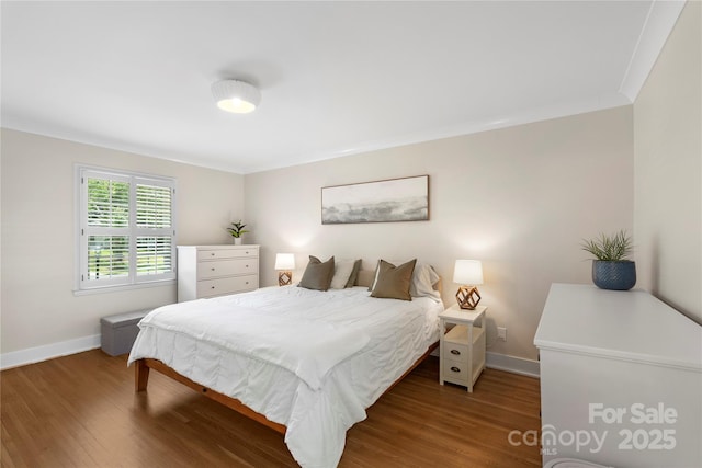 4201 Tyndale Ave, Charlotte, NC 28210 - bedroom with wood finished floors and crown molding