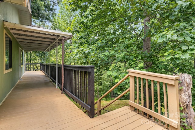 263 Shannons Walk, Lake Lure, NC 28746 - view of wooden terrace