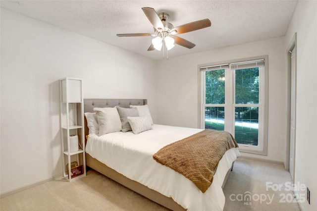 924 Holly Rd, Rock Hill, SC 29730 - bedroom with carpet, a textured ceiling, and a ceiling fan
