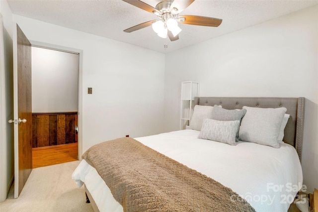 924 Holly Rd, Rock Hill, SC 29730 - bedroom with light carpet and a ceiling fan