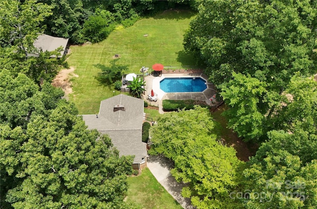 924 Holly Rd, Rock Hill, SC 29730 - view from above of property with a pool