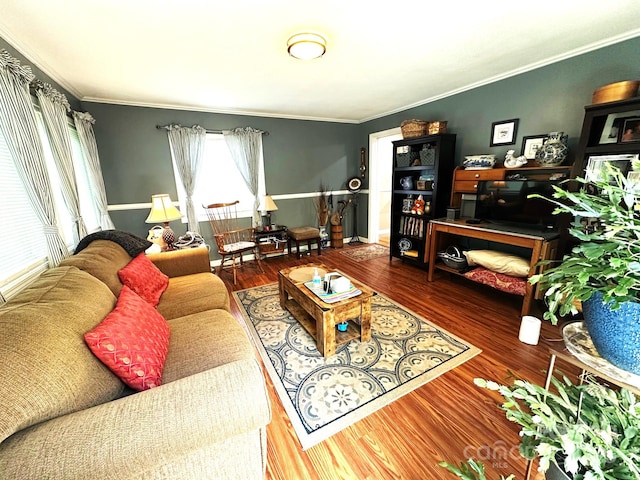25 Norman Rd, Fletcher, NC 28732 - living area with wood finished floors and crown molding