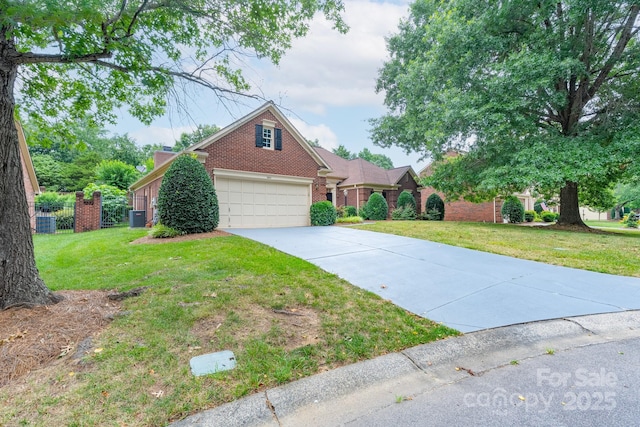 10511 Pullengreen Dr, Charlotte, NC 28277 - traditional home with brick siding, driveway, and a front yard