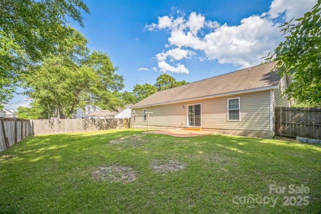 239 Shellbank Dr, Sneads Ferry, NC 28460 - back of property with a fenced backyard and a patio