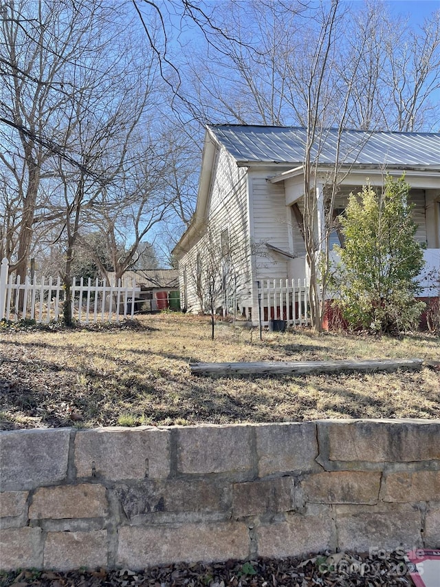 121 W Centerview St, China Grove, NC 28023 - view of home's exterior with a metal roof