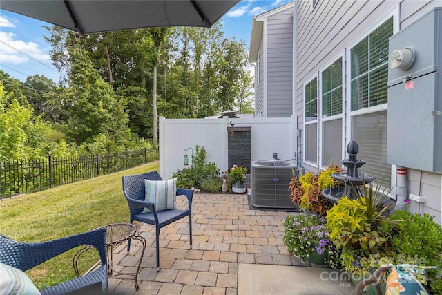 1076 Chicory Trce, Clover, SC 29710 - fenced backyard with a patio area